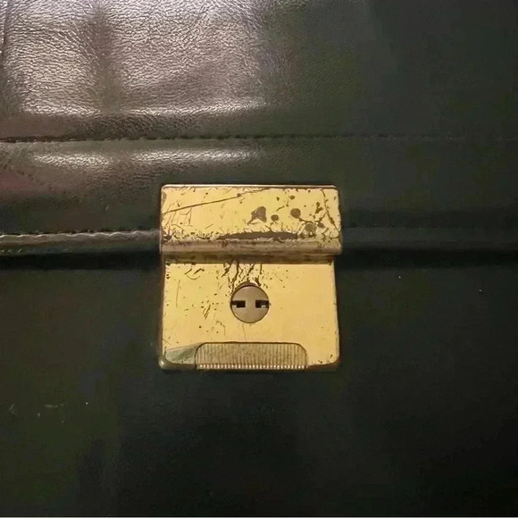 Amiet Swiss Black Leather Portfolio File / Document Bag - Picture 6 of 16